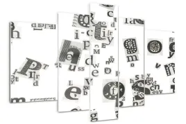 obraz-akrylowy-tryptyk-sypialnia-litery-z-gazety