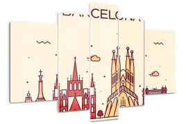 obraz-akrylowy-tryptyk-sypialnia-napis-barcelona