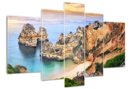 obraz-akrylowy-tryptyk-zdjecie-lagos-portugalia