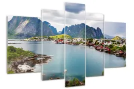 obraz-akrylowy-tryptyk-zdjecie-lofoty-w-norwegii