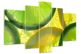 obraz-akrylowy-tryptyk-zdjecie-limonka-i-cytryna