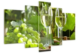 obraz-akrylowy-tryptyk-zdjecie-biale-wino-i-owoce