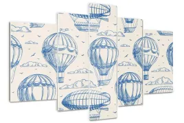 obraz-akrylowy-tryptyk-zdjecie-balony-i-sterowce