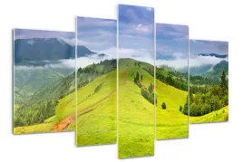 obraz-akrylowy-tryptyk-na-sciane-zielone-wzgorza