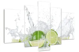 obraz-akrylowy-tryptyk-na-sciane-limonki-i-woda