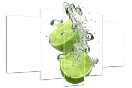 obraz-akrylowy-tryptyk-na-sciane-limonka-pod-woda