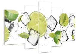 obraz-akrylowy-tryptyk-na-sciane-limonka-z-lodem