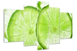 obraz-akrylowy-tryptyk-na-sciane-limonki-pod-woda