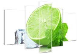 obraz-akrylowy-tryptyk-na-sciane-limonka-z-lodem