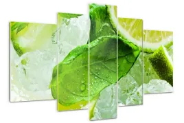 obraz-akrylowy-tryptyk-na-sciane-limonka-z-lodem