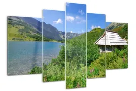obraz-akrylowy-tryptyk-na-sciane-domek-w-tatrach