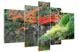 obraz-akrylowy-tryptyk-na-sciane-japonski-ogrod