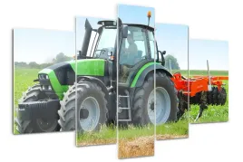 obraz-akrylowy-tryptyk-do-salonu-traktor-na-polu