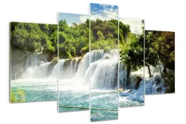 obraz-akrylowy-tryptyk-do-sypialni-wodospad-krka