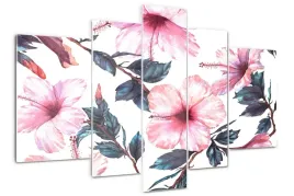 obraz-akrylowy-tryptyk-170x100-kwiaty-hibiskusa