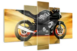 obraz-akrylowy-duzy-tryptyk-do-salonu-motocykl