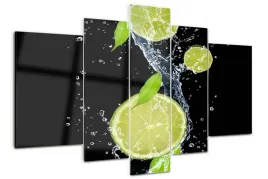 obraz-akrylowy-tryptyk-170x100-limonki-i-woda