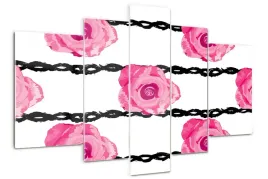 obraz-akrylowy-duzy-tryptyk-wieloczesciowy-roze