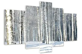 foto-obraz-akrylowy-tryptyk-nowoczesny-las-zima