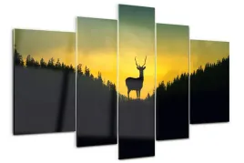 foto-obraz-akrylowy-poliptyk-nowoczesny-jelen
