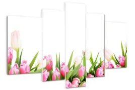 foto-obraz-akrylowy-duzy-tryptyk-rozowe-tulipany