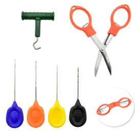 zestaw-karpiowy-do-kulek-pelletu-wiertlo-igla-szydlo-nozyczki-zaciagacz