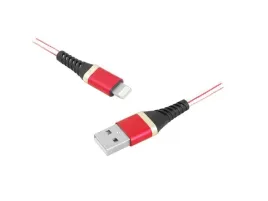 kabel-usb-iphone-8pin-1m-w-oplocie-czerwony