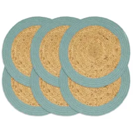 maty-na-stol-6-szt-naturalny-i-zielony-38-cm-juta-i-bawelna