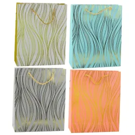 torba-prezentowa-papierowa-linie-faliste-zlote-32-x-26-x-12-cm