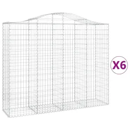kosze-gabionowe-6-szt-200x50x160-180-cm-galwanizowane-zelazo
