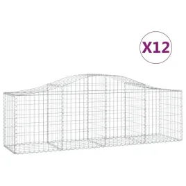 kosze-gabionowe-12-szt-200x50x60-80-cm-galwanizowane-zelazo