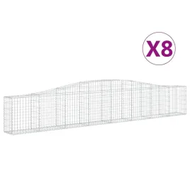 kosze-gabionowe-8-szt-400x30x60-80-cm-galwanizowane-zelazo