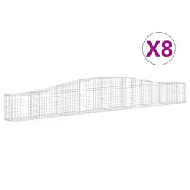 kosze-gabionowe-8-szt-400x30x40-60-cm-galwanizowane-zelazo