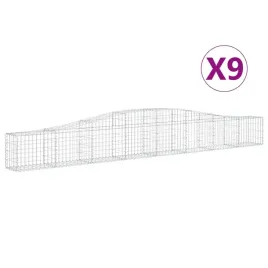 kosze-gabionowe-9-szt-400x30x40-60-cm-galwanizowane-zelazo