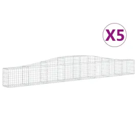 kosze-gabionowe-5-szt-400x30x40-60-cm-galwanizowane-zelazo