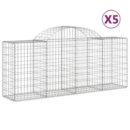 kosze-gabionowe-5-szt-200x50x80-100-cm-galwanizowane-zelazo