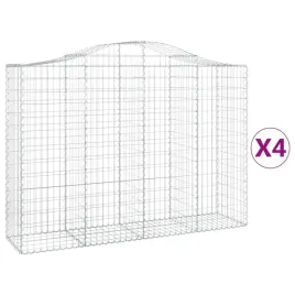 kosze-gabionowe-4-szt-200x50x140-160-cm-galwanizowane-zelazo