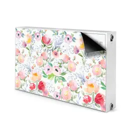 stylowa-nakladka-na-grzejnik-100x60-kwiaty-pastele