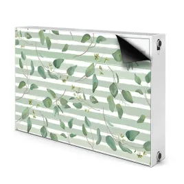 magnes-na-kaloryfer-90x60-liscie-na-pasiastym-tle