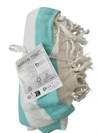 recznik-hamam-turkusowo-bialy-90x170