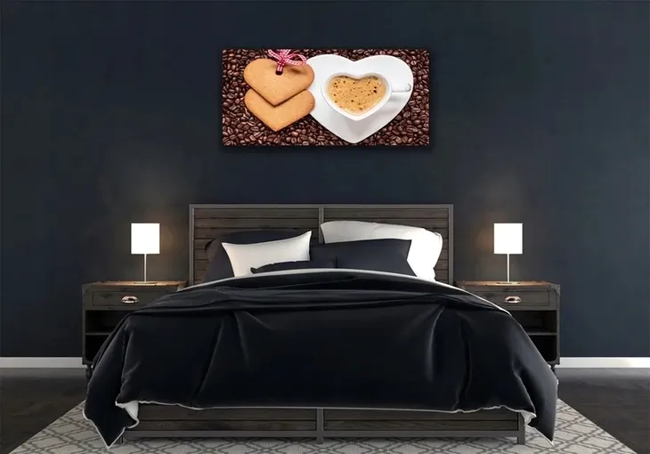 foto-obraz-dekor-nowoczesne-kawa-i-pierniki-format-poziomy