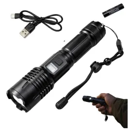 latarka-taktyczna-led-akumulatorowa-z-wskaznikiem-baterii-1500mah-czarna