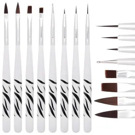 zestaw-pedzelkow-do-paznokci-zelu-zebra-8-szt