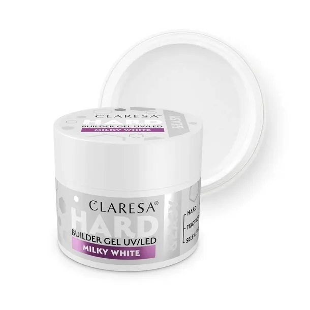 CLARESA ŻEL BUDUJĄCY HARD&EASY MILKY WHITE 12g