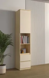 regal-z-szufladami-plytki-szerokosc-45-cm-dab-lindberg-bez-piaskowy-terra