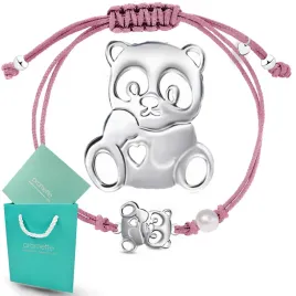 bransoletka-dla-dziewczynki-panda-srebrna-925-bransoletki-dla-dziewczynek