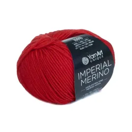 50g-wloczka-100percent-welna-extrafine-yarnart-imperial-merino-czerwona-3345