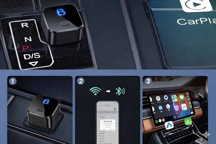 adapter-samochodowy-tradebit-tb-cube-pro-usb-c-carplay-android-auto-czarny