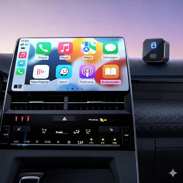 adapter-samochodowy-tradebit-tb-cube-pro-usb-c-carplay-android-auto-czarny