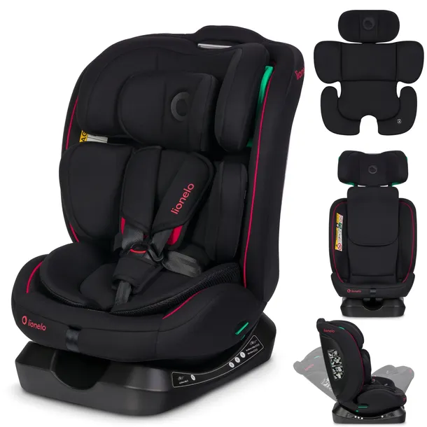 FOTELIK SAMOCHODOWY PRZÓD TYŁ RWF FWF 40-150 CM 0-36KG LIONELO AART I-SIZE